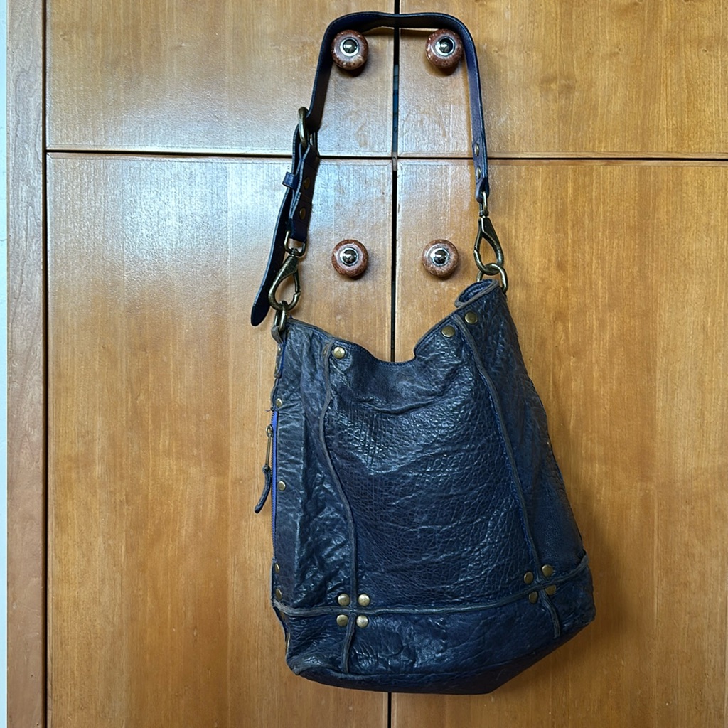 Will Leather Goods Blue Leather Purse Will Leather Goods Blue Leather Purse